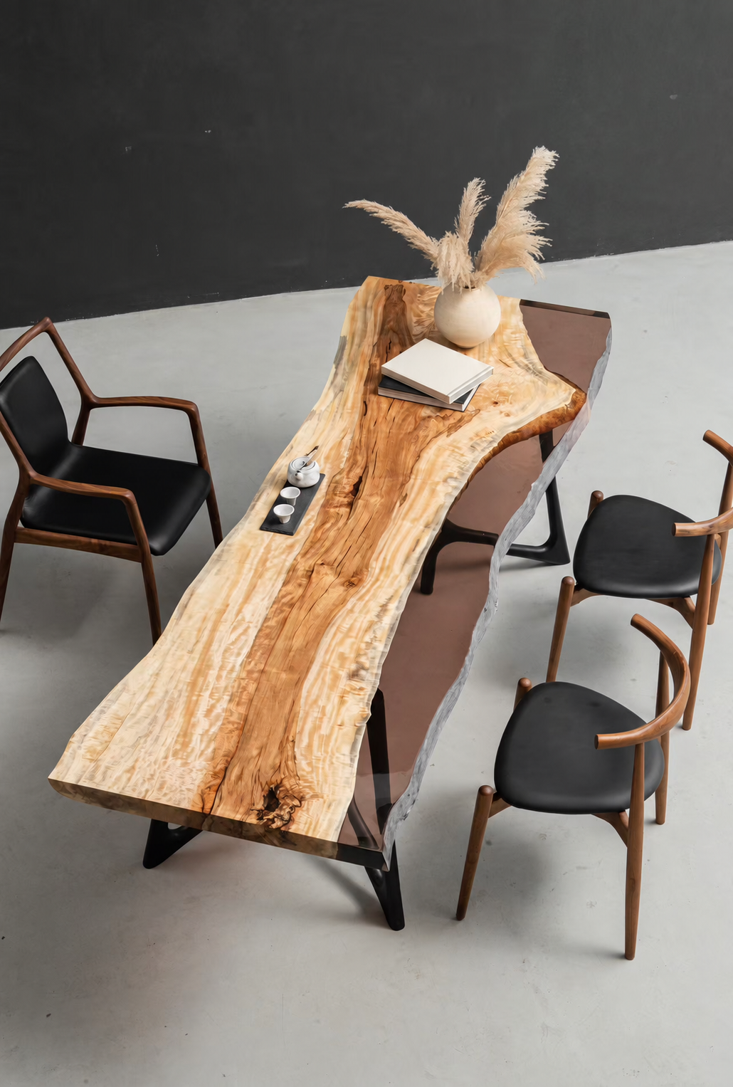 Japanese Horse Chestnut JHC-005, full slab view