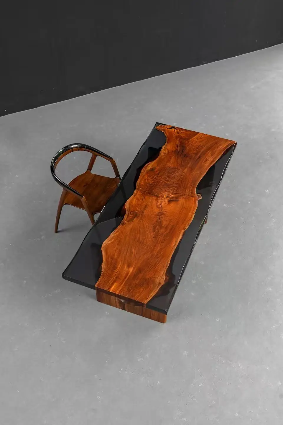 Italian Olive Wood IOW-005, full slab view