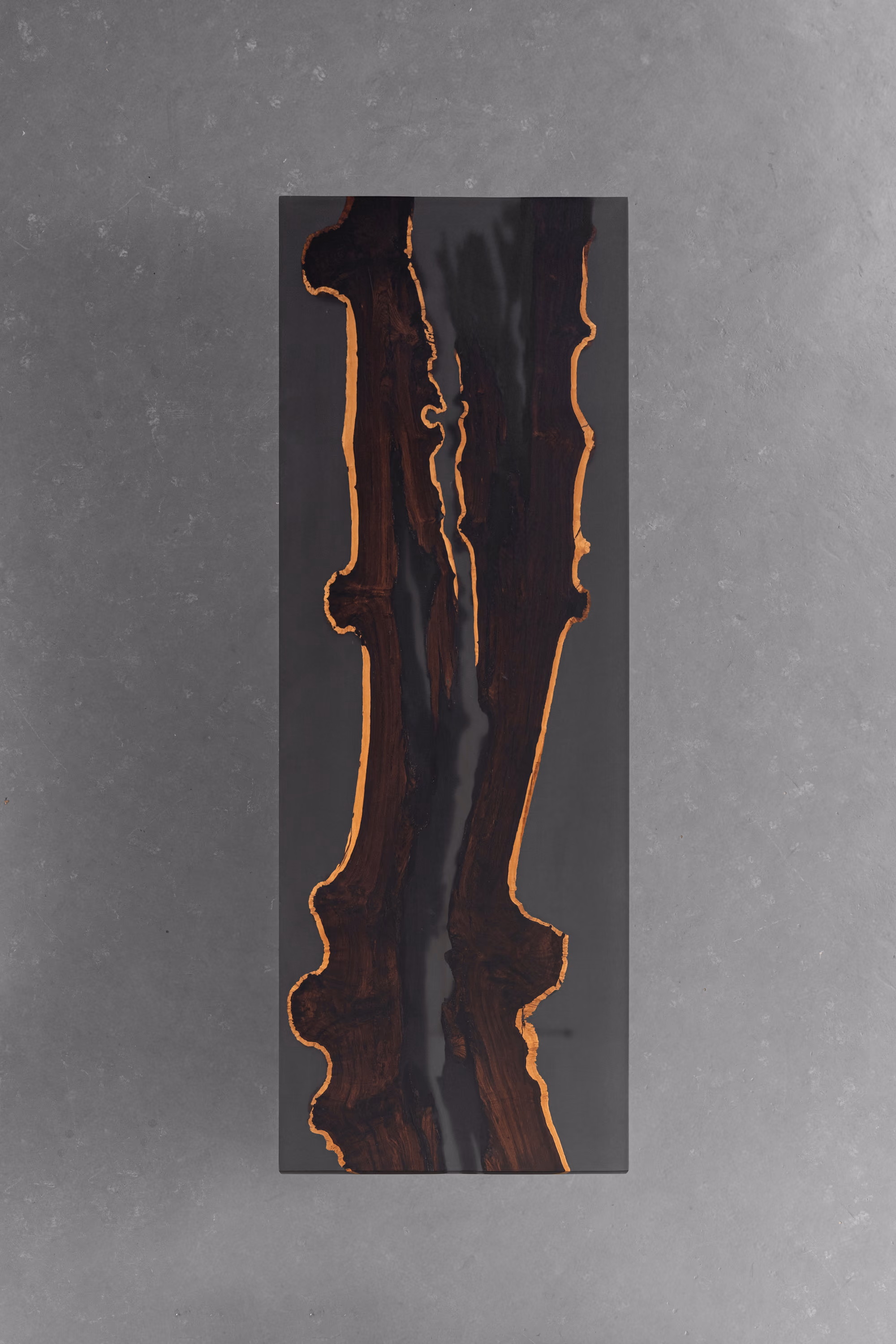 African Purpleheart solid wood slab